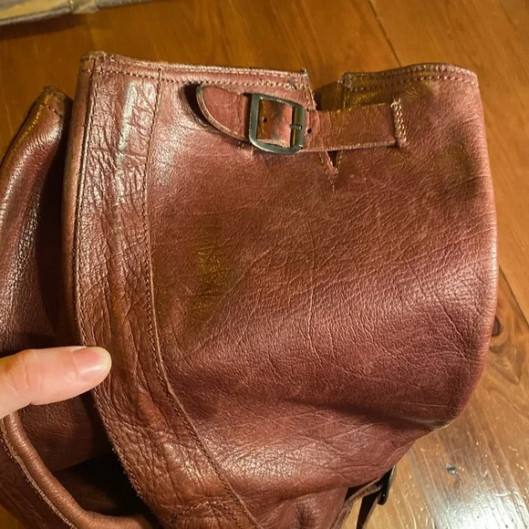 Women's Brown Leather Boots - Picture 6 of 11